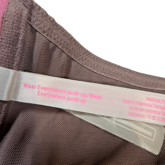 PINK By Victoria's Secret Wear Everywhere Push Up, Light Mauve, 34DD - Picture 11 of 13